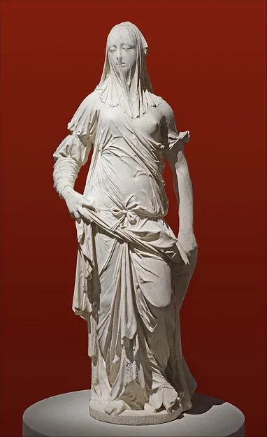 Người Phụ Nữ Trùm Voan “Donna Velata” – Antonio Corradini - Image 1