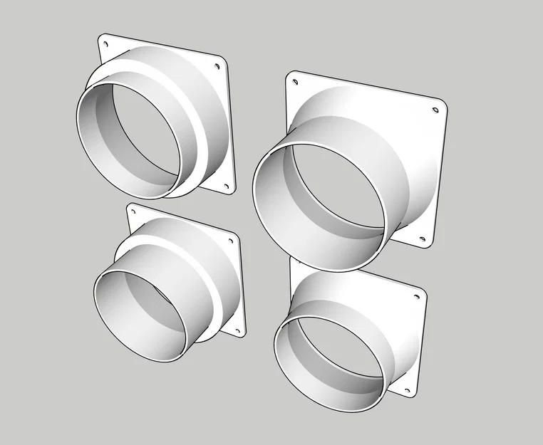 Adaptor quạt 120mm sang ống 100mm - Image 2