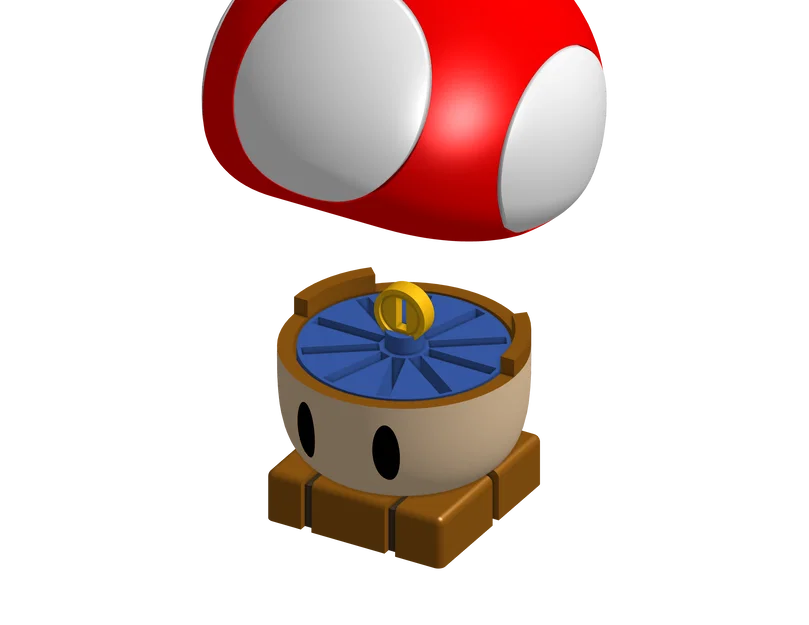 Carousel Game Nintendo Switch Hình Nấm (Mushroom Nintendo Switch Game Carousel) - Image 2