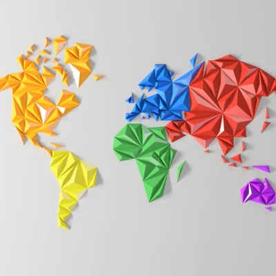 Bản đồ thế giới hình học (phiên bản resize)