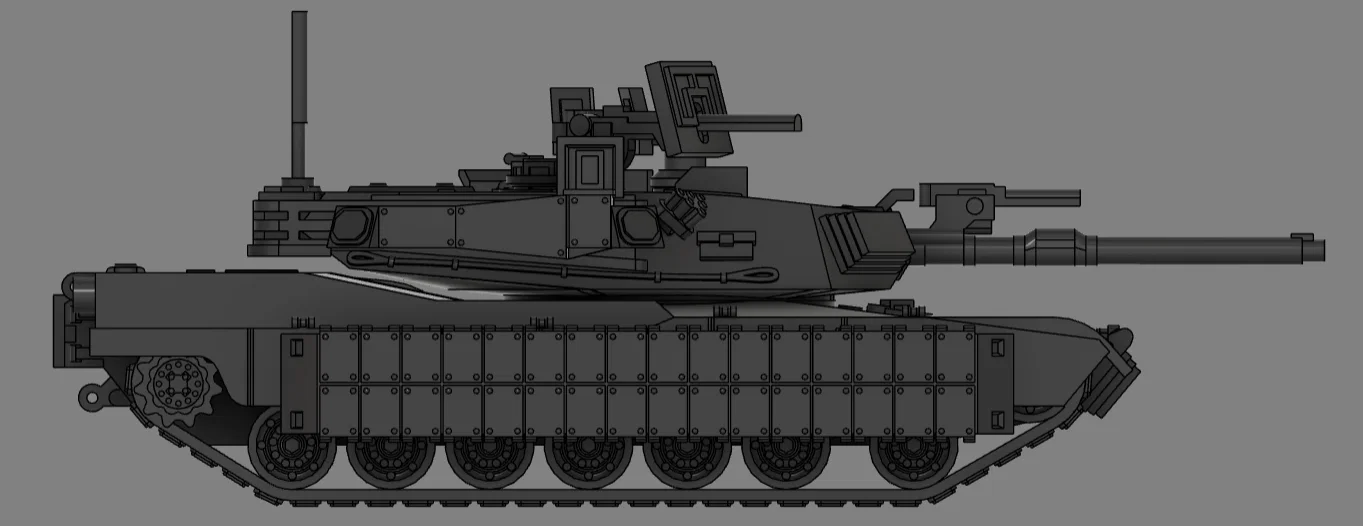 M1A2 Abrams SEP V4 TUSK I + II (tỉ lệ 1:50) - Image 4