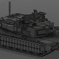 M1A2 Abrams SEP V4 TUSK I + II (tỉ lệ 1:50) - Thumbnail 5