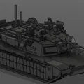 M1A2 Abrams SEP V4 TUSK I + II (tỉ lệ 1:50) - Thumbnail 6