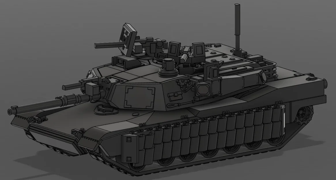 M1A2 Abrams SEP V4 TUSK I + II (tỉ lệ 1:50) - Image 7