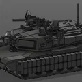 M1A2 Abrams SEP V4 TUSK I + II (tỉ lệ 1:50) - Thumbnail 10