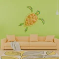 Tranh treo tường rùa biển hình học (Geometric Sea Turtle wall art) - Thumbnail 1