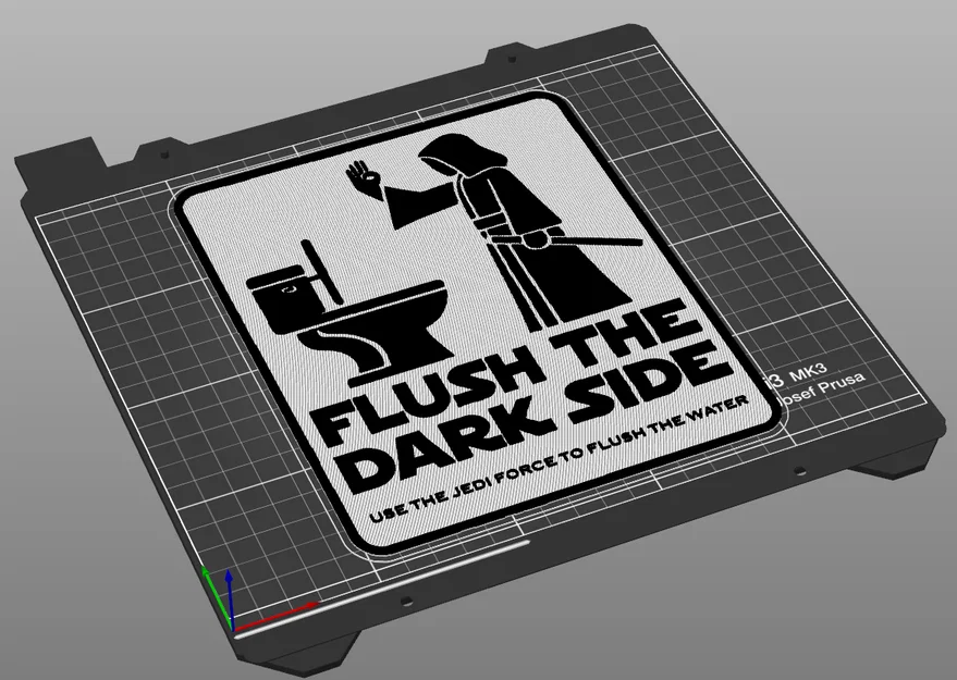 Flush the Dark Side: Bảng hiệu hài hước phòng tắm phong cách Jedi - Star Wars - Image 2