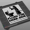 Flush the Dark Side: Bảng hiệu hài hước phòng tắm phong cách Jedi - Star Wars - Thumbnail 2