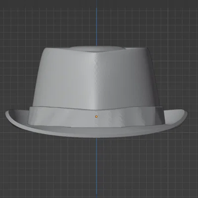 Mô hình nón Fedora cổ điển - Phụ kiện trang trí in 3D tinh tế