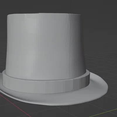 Mô hình mũ chóp cao (Top Hat) - Phụ kiện in 3D phong cách quý ông
