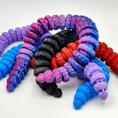 Wormy – Đồ chơi giun đất khớp nối print-in-place