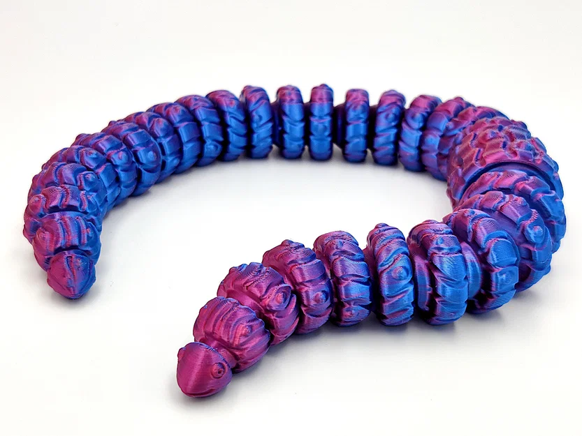 Wormy – Đồ chơi giun đất khớp nối print-in-place - Image 2