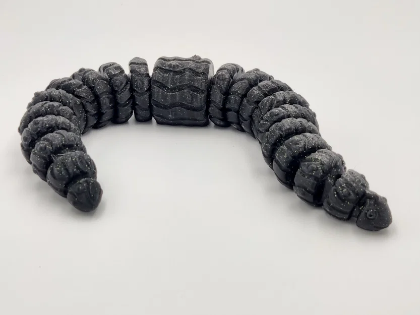 Wormy – Đồ chơi giun đất khớp nối print-in-place - Image 5