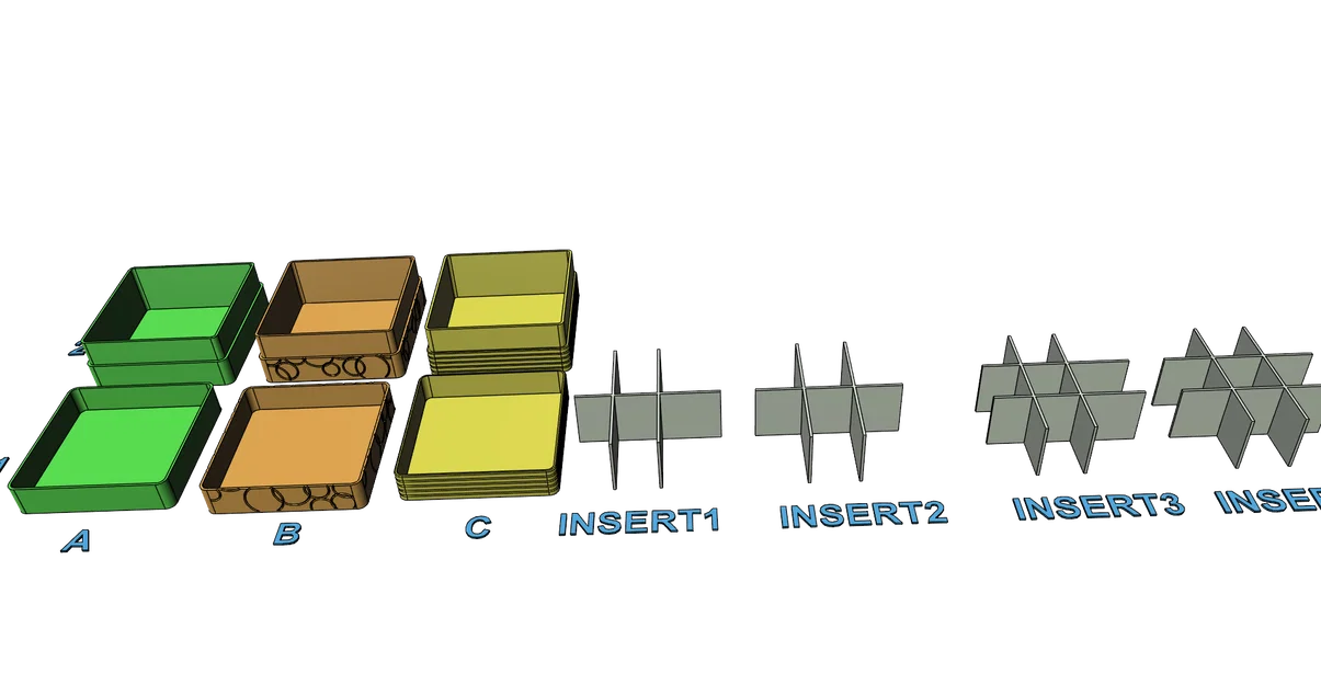 Hộp đựng trà (Tea Box Organizer) dễ in, không cần support - Image 1
