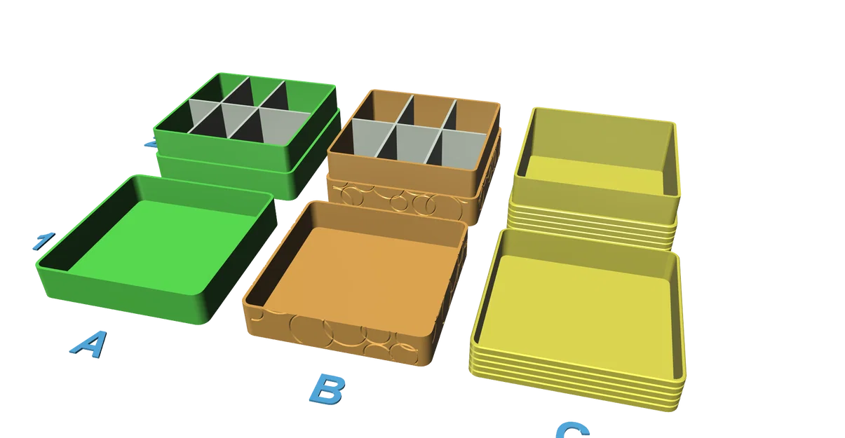 Hộp đựng trà (Tea Box Organizer) dễ in, không cần support - Image 9