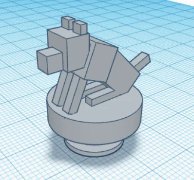 Charm gắn giày Croc hình sói Minecraft dễ thương - Image 1