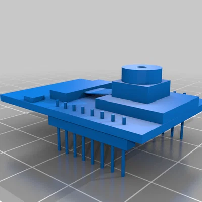 Mô hình 3D ESP32-CAM chuẩn kích thước cho thiết kế và dựng mẫu