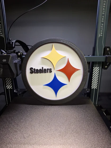 Logo Steelers – Mô hình trang trí in 3D bóng bầu dục cực chất - Image 2