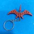 Móc khóa khủng long Pterodactyl in 3D với các khớp nối linh hoạt - Thumbnail 1
