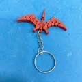 Móc khóa khủng long Pterodactyl in 3D với các khớp nối linh hoạt - Thumbnail 2