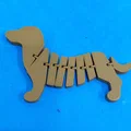 Mô hình chú chó Dachshund khớp nối in 3D linh hoạt - Thumbnail 2