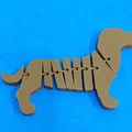 Mô hình chú chó Dachshund khớp nối in 3D linh hoạt - Thumbnail 3