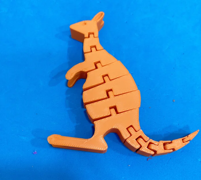 Mô hình chú chuột túi Articulated Kangaroo in 3D linh hoạt - Image 1