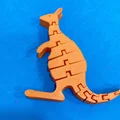 Mô hình chú chuột túi Articulated Kangaroo in 3D linh hoạt - Thumbnail 1