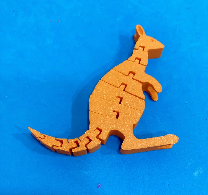 Mô hình chú chuột túi Articulated Kangaroo in 3D linh hoạt - Image 2