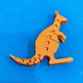 Mô hình chú chuột túi Articulated Kangaroo in 3D linh hoạt - Thumbnail 2