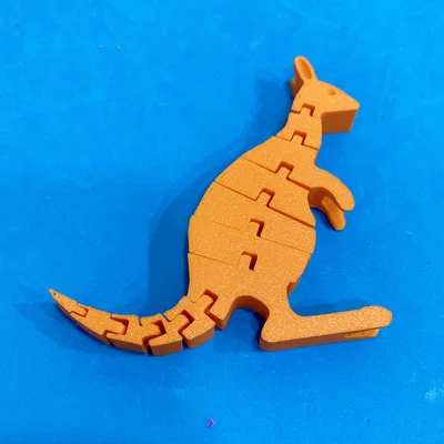 Mô hình chú chuột túi Articulated Kangaroo in 3D linh hoạt