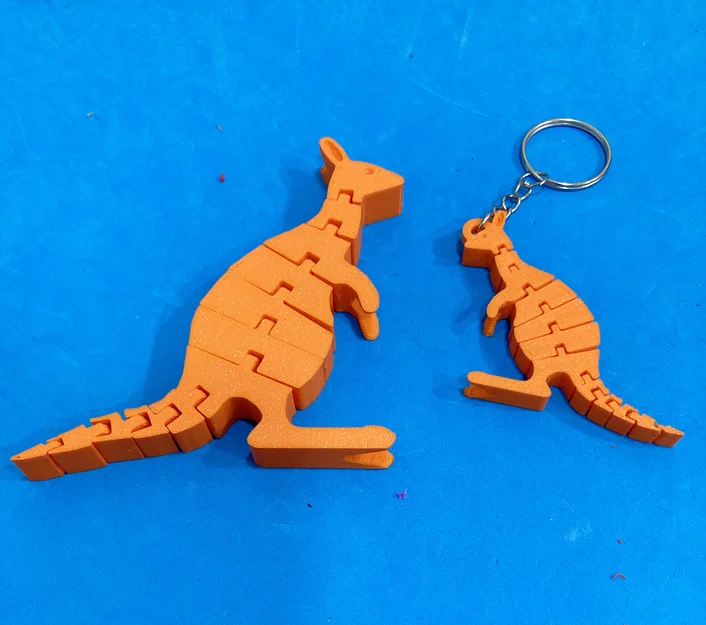 Mô hình chú chuột túi Articulated Kangaroo in 3D linh hoạt - Image 3