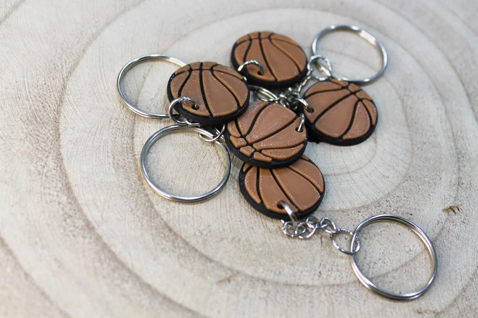 Móc khóa hình quả bóng rổ in 3D cực xinh - Image 2