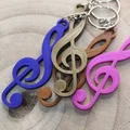 Móc khóa hình khóa Sol (Treble clef) in 3D độc đáo - Thumbnail 4