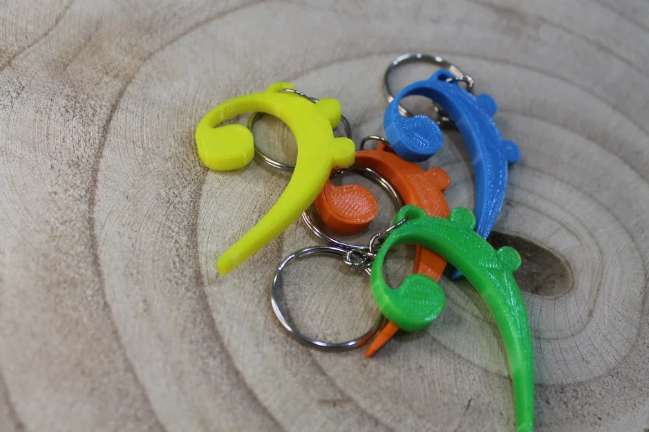 Móc khóa hình khóa Fa (Bass Clef) độc đáo cho người yêu nhạc - Image 2
