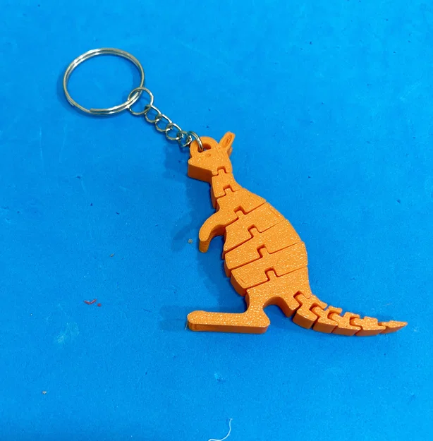 Mô hình móc khóa chuột túi kangaroo 3D linh hoạt cực dễ thương - Image 1