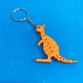 Mô hình móc khóa chuột túi kangaroo 3D linh hoạt cực dễ thương - Thumbnail 1