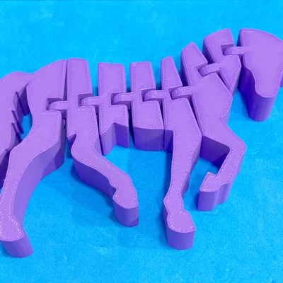 Mô hình kỳ lân khớp nối (Articulated Unicorn) in 3D siêu linh hoạt