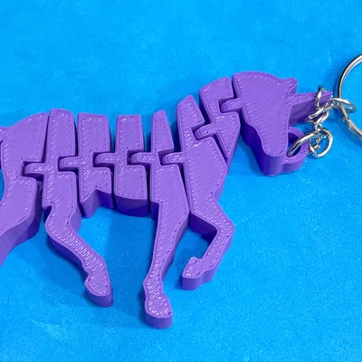 Móc khóa kỳ lân linh hoạt - Mô hình in 3D độc đáo dễ thương