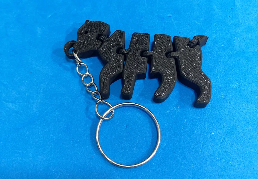 Móc khóa chú chó khớp nối (Articulated Dog Keychain) in 3D dễ thương - Image 1