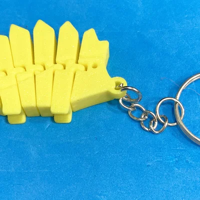 Móc khóa chú nhím 3D cử động linh hoạt (Articulated Hedgehog Keychain)