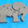 Mô hình chú voi khớp nối 3D linh hoạt (Articulated Elephant) - Thumbnail 1