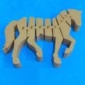 Mô hình chú ngựa khớp nối (Articulated Horse) in 3D cực linh hoạt - Thumbnail 3