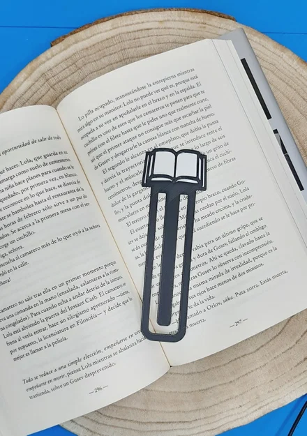 Mẫu kẹp sách (Bookmark) hình cuốn sách in 3D độc đáo - Image 1