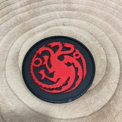 Đế lót ly Game of Thrones biểu tượng nhà Targaryen (3D Print)