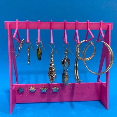Kệ treo bông tai 3D độc đáo, gọn gàng cho bàn trang điểm