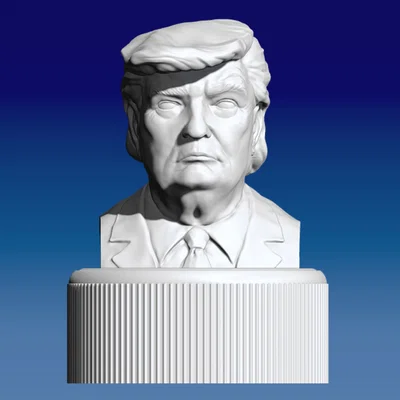Mô hình nắp chai PET hình Donald Trump in 3D độc đáo