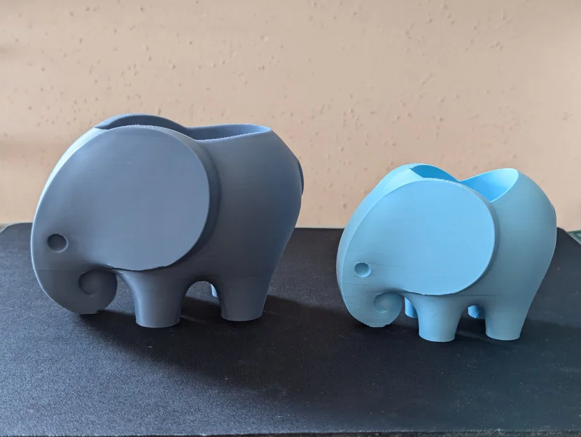 Chậu voi (Elephant Planter) – Chậu cây, bình cắm hoa hoặc ống đựng bút - Image 2