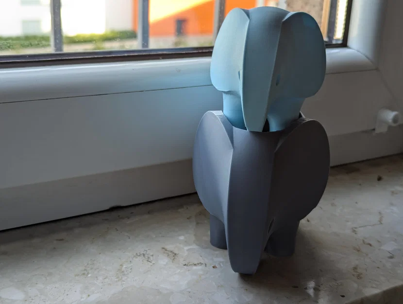 Chậu voi (Elephant Planter) – Chậu cây, bình cắm hoa hoặc ống đựng bút - Image 6