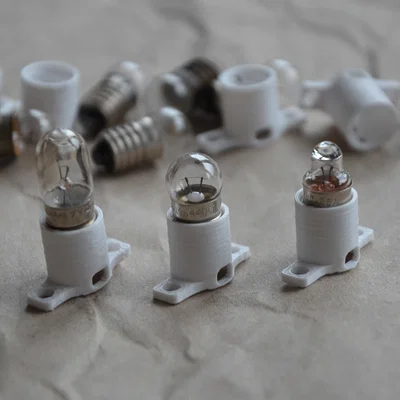 Đui đèn E10 (E10 Lamp Socket) in 3D